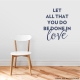 Done in Love Dark Blue Wall Quote Decal