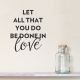 Done in Love Wall Quote Decal