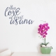 Love at First Asana Wall Quote Decal