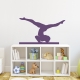 Gymnast on Balance Beam Wall Decal