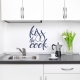 Kiss The Cook Dark Blue Wall Decal