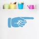 Pointing Hand Wall Decal