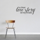 True Love Story Dark Grey  Wall Quote Decal