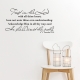 Trust in The Lord Wall Quote Decal