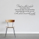Trust in The Lord Black Wall Quote Decal