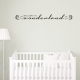 Welcome to Wonderland Wall Decal - Black