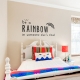 Be a Rainbow Wall Quote Decal Gold