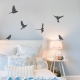 Canaries Wall Decal Dark Grey