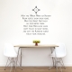 Cherokee Blessing Wall Quote Decal