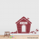 Custom Name Dog House Wall Decal