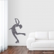 Figure Skater Wall Decal Storm Grey