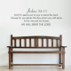 Joshua 24:15 Wall Quote Decal \ Wallums Wall Decals