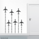 Rocket Planes Wall Decal