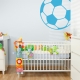 Corner Soccer Ball Wall Decal