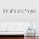 It Is Well Storm Wall Quote Decal \ Wallums Wall Decals