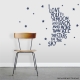 Moon and Back Dark Blue Wall Quote Decal