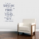 Shine On Wall Quote Decal \ Wallums Wall Decals