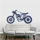 Cafe Racer Wall Decal Dark Blue