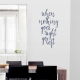 Go Left Wall Quote Decal \ Wallums Wall Decals