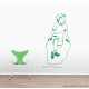 Jump Rope Boy Wall Decal - Green