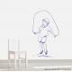 Jump Rope Girl Wall Decal