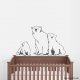 Polar Bear Family Wall Decal