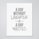 Without Laughter - Art Print